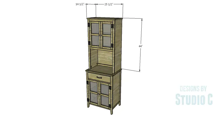 DIY Plans to Build a Tall Cabinet Hutch