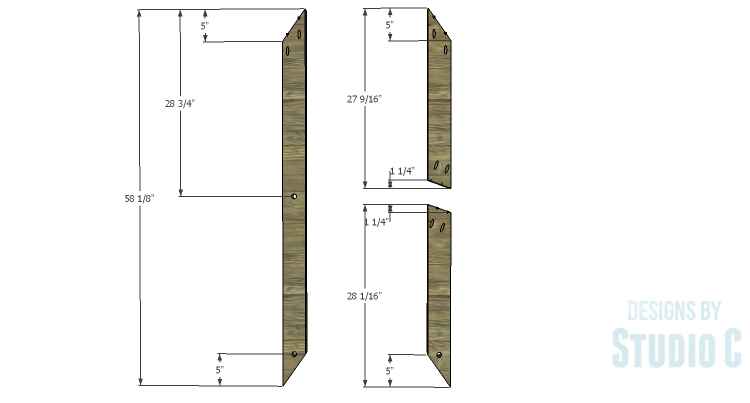 DIY Plans to Build a Rustic X-Leg Console Table-Legs 1