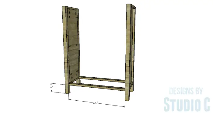 DIY Plans to Build an Ashwin Bookcase-Stretchers