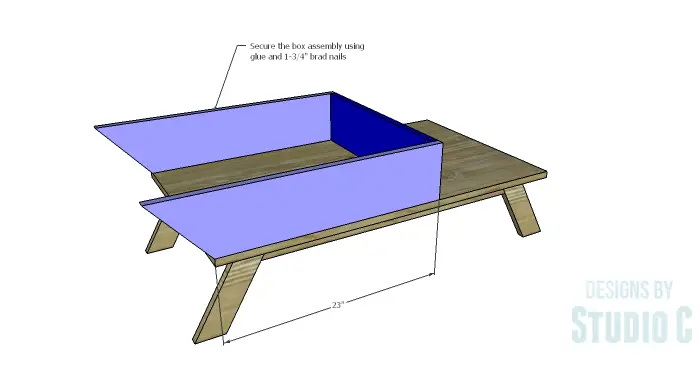 DIY Plans to Build a Brady Coffee Table-Box Assembly 2