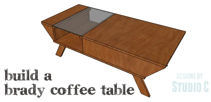 Diy Plans To Build A Brady Coffee Table, Diy Mid Century Modern Coffee Table Plans