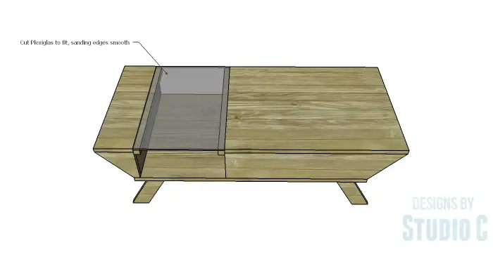 DIY Plans to Build a Brady Coffee Table-Plexiglas Top