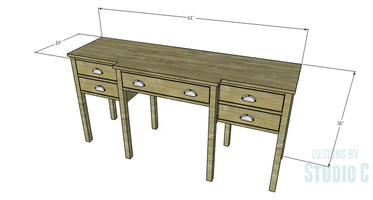 DIY Plans to Build a Brantley Desk