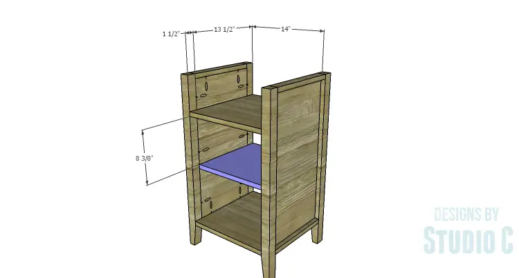 DIY Plans to Build a Cate Chest-Center Shelf