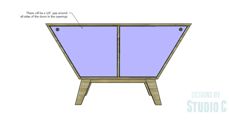 DIY Plans to Build a Mid Century Modern Angled Cabinet-Doors 2