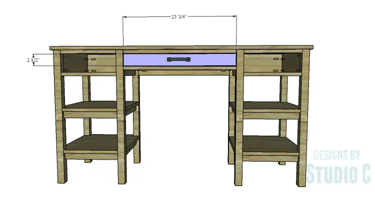 DIY Plans to Build an Open Shelf Desk-Drawer Fronts 1