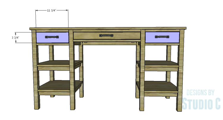 DIY Plans to Build an Open Shelf Desk-Drawer Fronts 2