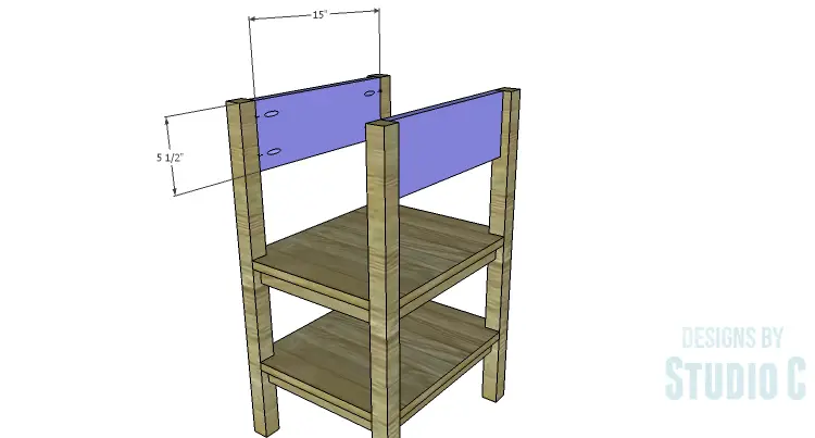 DIY Plans to Build an Open Shelf Desk-Outer Sides