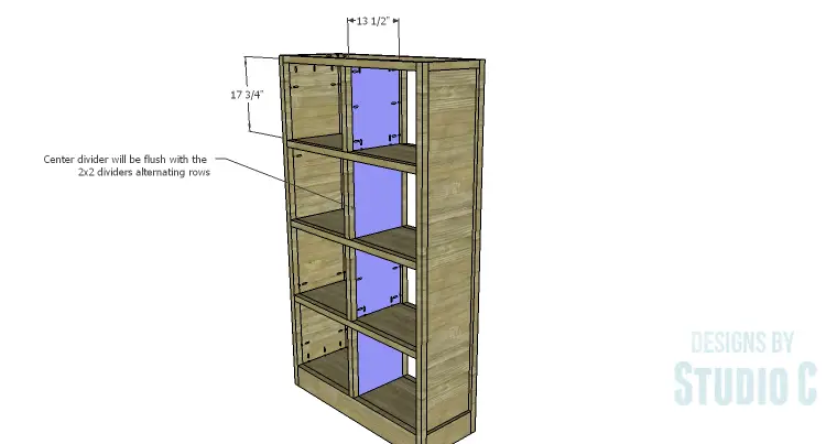 DIY Plans to Build a Woodruff Cabinet-Center Dividers
