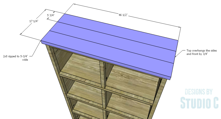 DIY Plans to Build a Woodruff Cabinet-Top