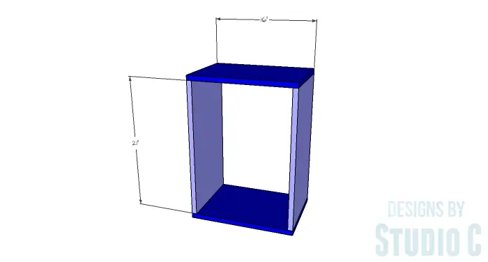 DIY Plans to Build a Geometric Bookshelf-Inner Box