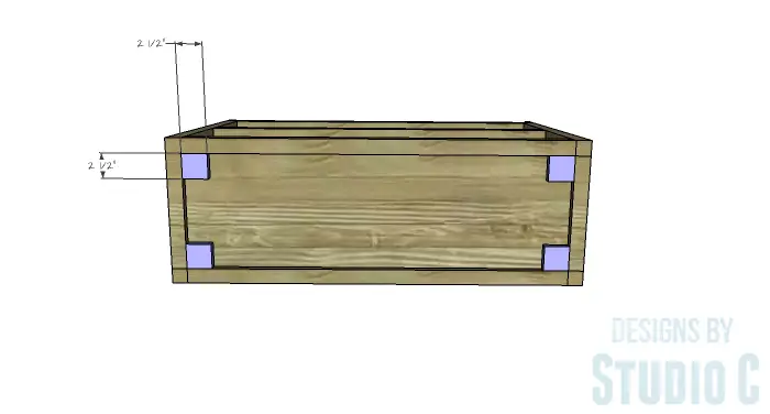 DIY Plans to Build a Grady Console Table-Caster Blocks