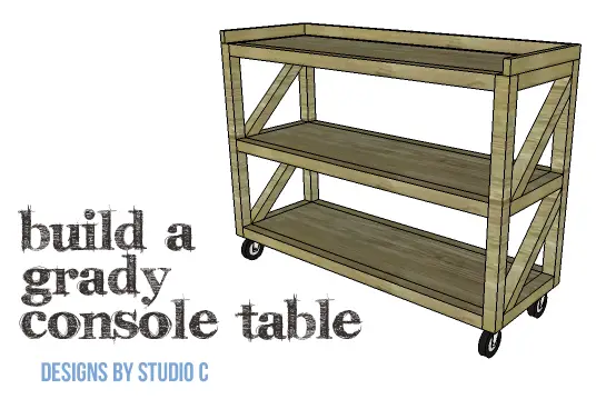 build grady console table