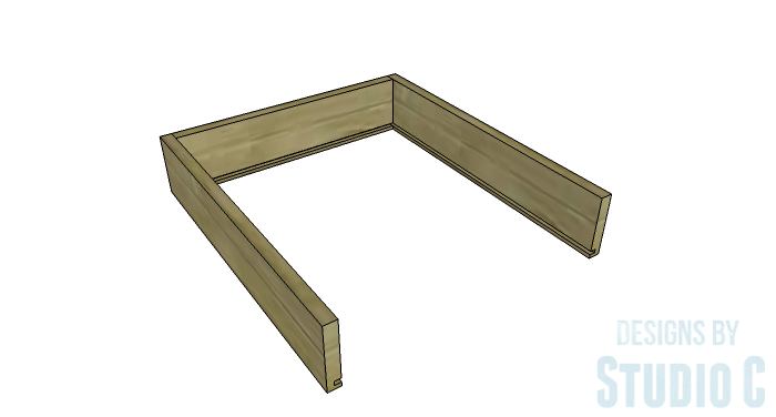 DIY Furniture Plans to Build a Mena Hutch Desk-Drawer 2