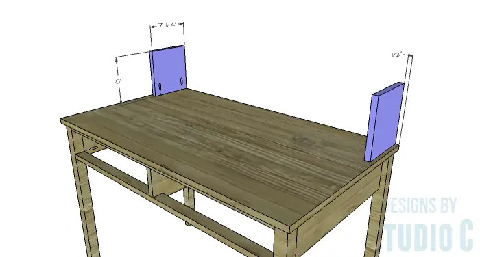 DIY Furniture Plans to Build a Mena Hutch Desk-Hutch Sides
