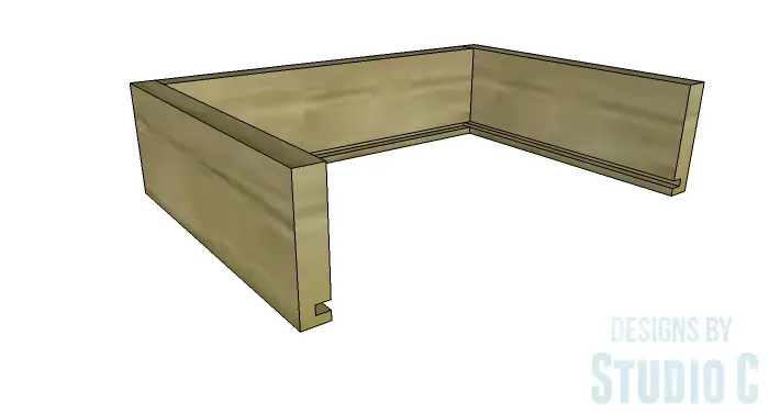 DIY Plans to Build a Storage Console Table-Drawer 2