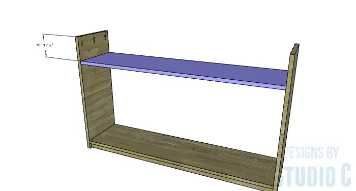 DIY Plans to Build a Storage Console Table-Shelf 2