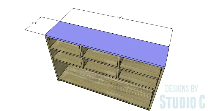 DIY Plans to Build a Storage Console Table-Top