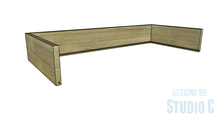 DIY Furniture Plans to Build a Tristan Media Stand-Center Drawer 2