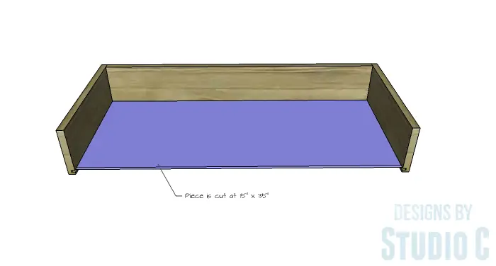 DIY Furniture Plans to Build a Tristan Media Stand-Center Drawer 3