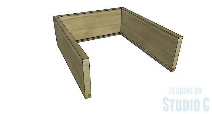 DIY Furniture Plans to Build a Tristan Media Stand-Side Drawer 2