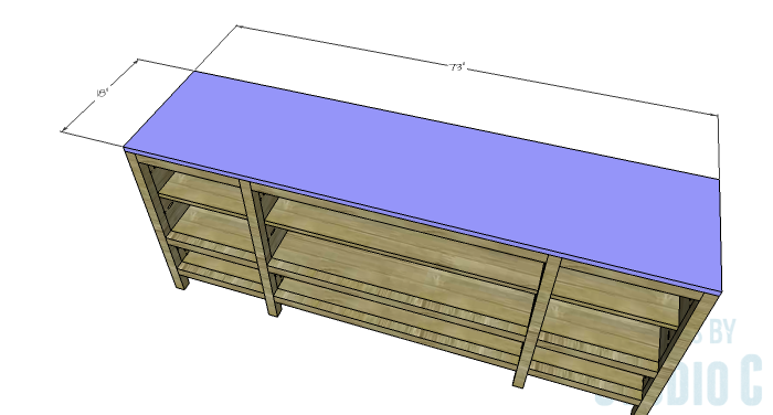 DIY Furniture Plans to Build a Tristan Media Stand-Top