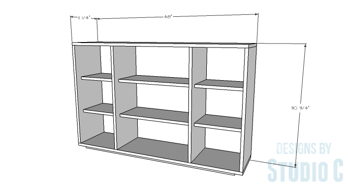 DIY Furniture Plans to Build a Zen Bookcase Media Stand