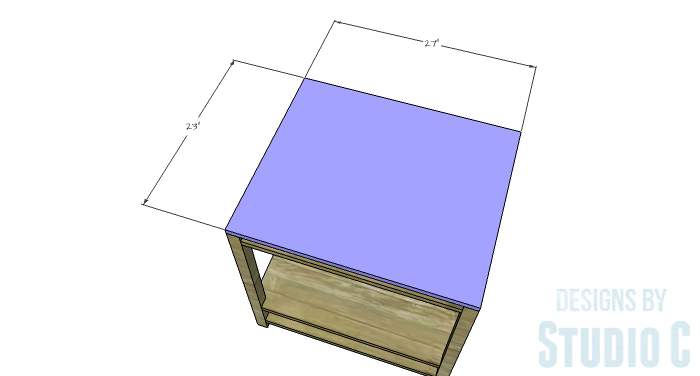 DIY Furniture Plans to Build a Blackwell Side Table-Top