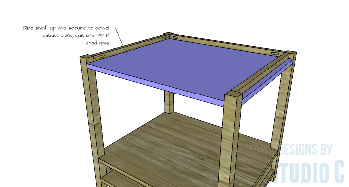 DIY Furniture Plans to Build a Blackwell Side Table-Upper Shelf