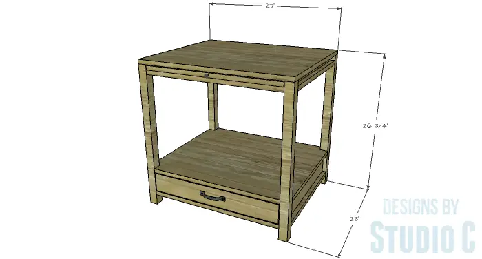 DIY Furniture Plans to Build a Blackwell Side Table