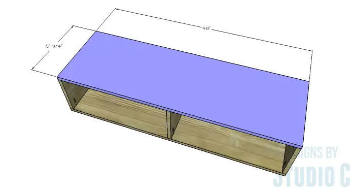 DIY Furniture Plans to Build a Contemporary Media Stand-Box 2