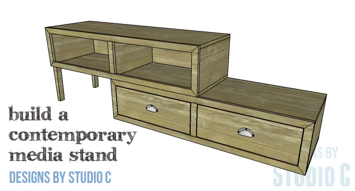 DIY Furniture Plans to Build a Contemporary Media Stand-Copy