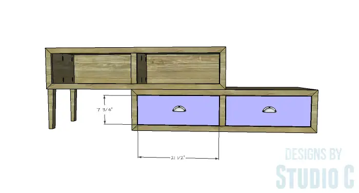 DIY Furniture Plans to Build a Contemporary Media Stand-Drawer Fronts