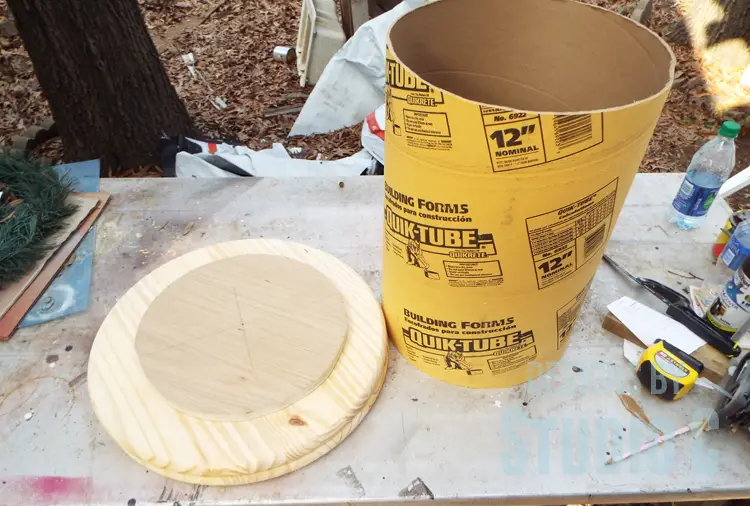 DIY Furniture Plans to Build a Knock-Off Spool Side Table - Supplies for Table