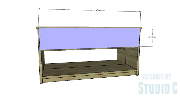 DIY Furniture Plans to Build an Easy Storage Bench-Back