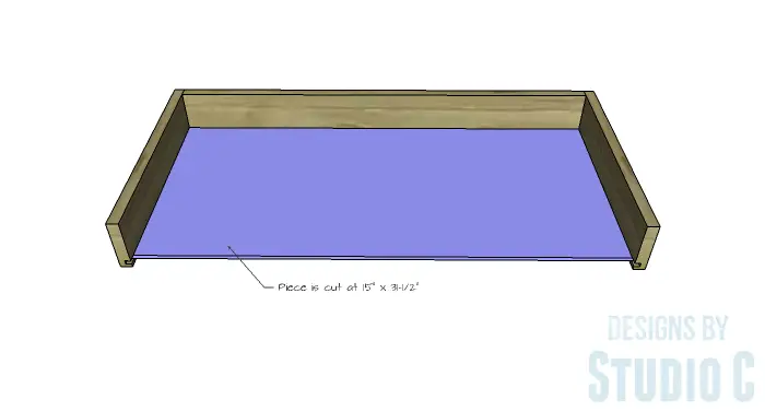 DIY Furniture Plans to Build an Easy Storage Bench-Drawer 3