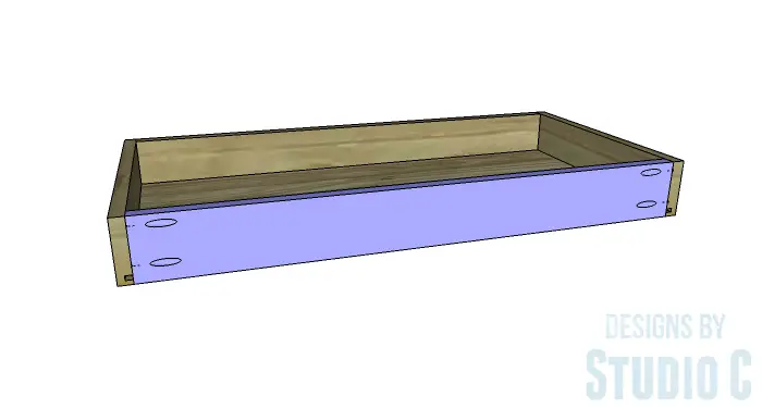 DIY Furniture Plans to Build an Easy Storage Bench-Drawer 4