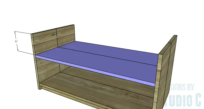 DIY Furniture Plans to Build an Easy Storage Bench-Drawer Shelf