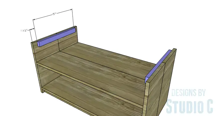 DIY Furniture Plans to Build an Easy Storage Bench-Top Supports