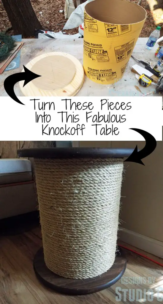 An easy to build knock-off side table inspired by a catalog retailer featuring a removable top with storage for light blankets or small pillows! This fabulous table looks great in any room or as a pair in bedroom!Super-easy and inexpensive to build...