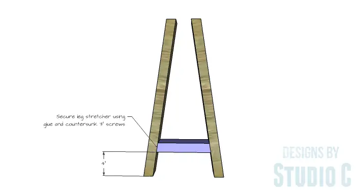 DIY Furniture Plans to Build a Truss-Leg Dining Table-Leg Assembly 2
