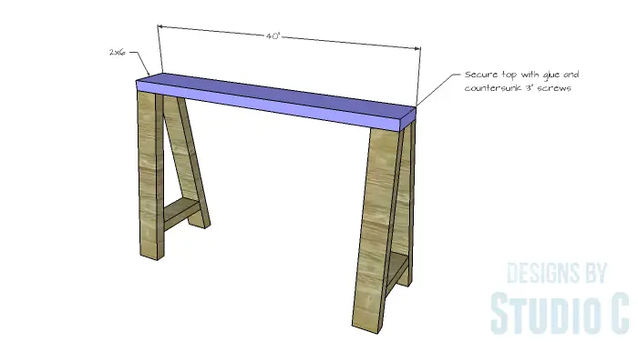 DIY Furniture Plans to Build a Truss-Leg Dining Table-Leg Assembly 3