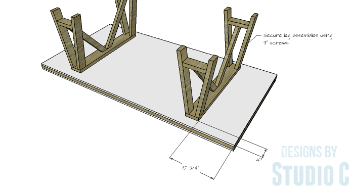 DIY Furniture Plans to Build a Truss-Leg Dining Table-Top 3