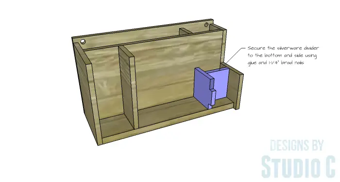 DIY Furniture Plans to Build a Wall Mounted Dinnerware Organizer Rack-Silverware Divider 2
