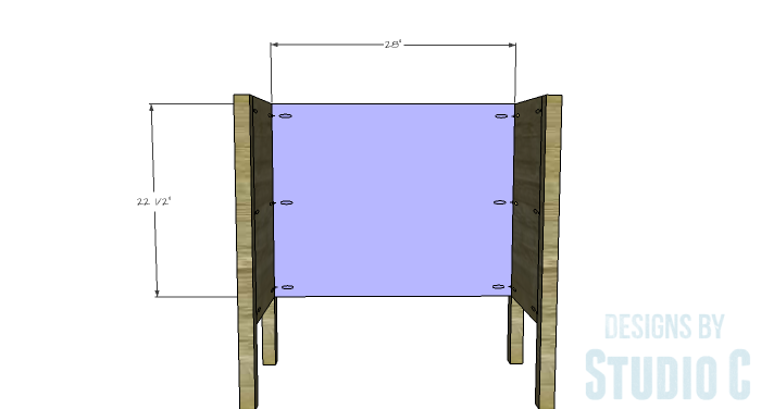 DIY Furniture Plans to Build an Evan Dresser - Back