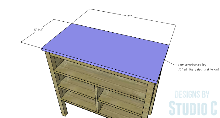 DIY Furniture Plans to Build an Evan Dresser - Top