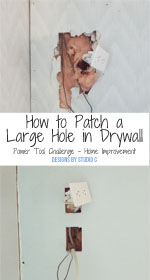 how to patch large hole in drywall,how to fix drywall,repairing a hole in drywall