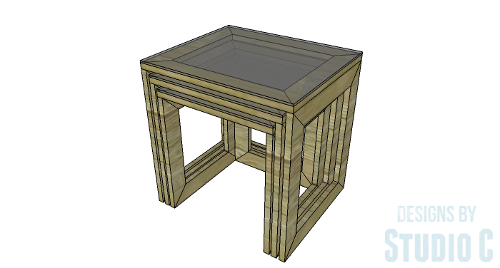 DIY Furniture Plans to Build the Hanover Nesting Tables - Copy 2