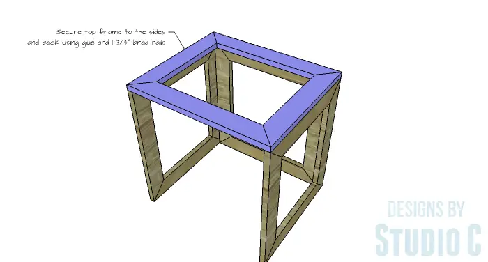 DIY Furniture Plans to Build the Hanover Nesting Tables - Top Frame