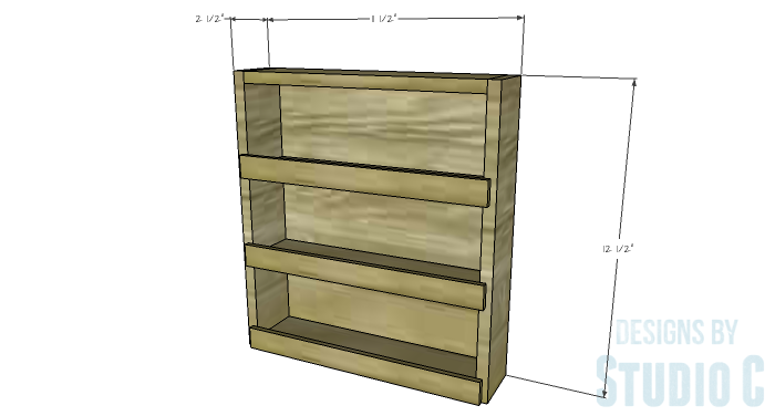 DIY Furniture Plans to Build a Mini Spice Rack